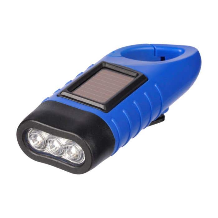 Lampe de poche Kano | Recyclée | Solaire | Mousqueton