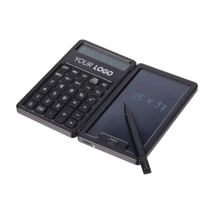 Calculatrice Notex | Recyclée | Avec tablette d'écriture LCD et stylet