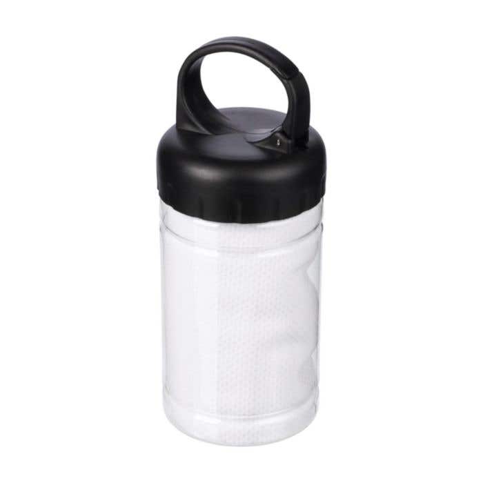 Serviette de sport Tempa | 90 × 30 cm | Rafraîchissante | Avec étui de rangement et mousqueton