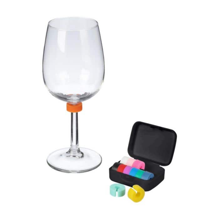Marqueurs de verres Ringo | Silicone | 12 pièces