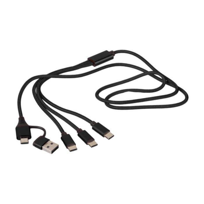 Câble de recharge Hexa | 6-en-1 | Câble de 1 m