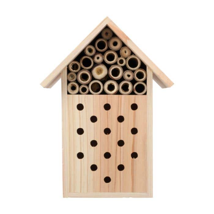 Hôtel à abeilles Fahim | Recyclé | Bois FSC® | Avec crochet de suspension
