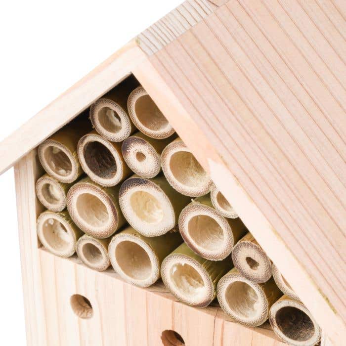Hôtel à abeilles Fahim | Bois FSC® | Avec crochet de suspension