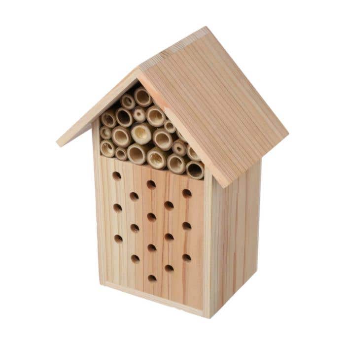 Hôtel à abeilles Fahim | Recyclé | Bois FSC® | Avec crochet de suspension