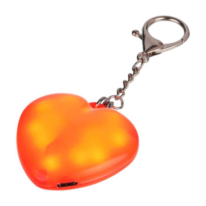 Porte-clés Gleamo | En forme de cœur | Rechargeable | Avec lampe