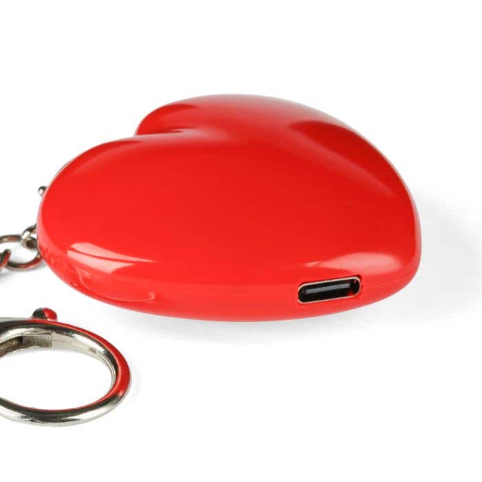 Porte-clés Gleamo | En forme de cœur | Rechargeable | Avec lampe