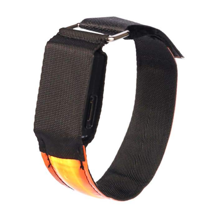 Brassard de sport Strivo | Réfléchissant | Rechargeable | Lampe LED