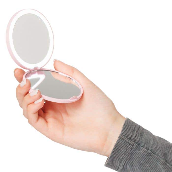 Miroir de poche Mirlo | Recyclé | Avec éclairage