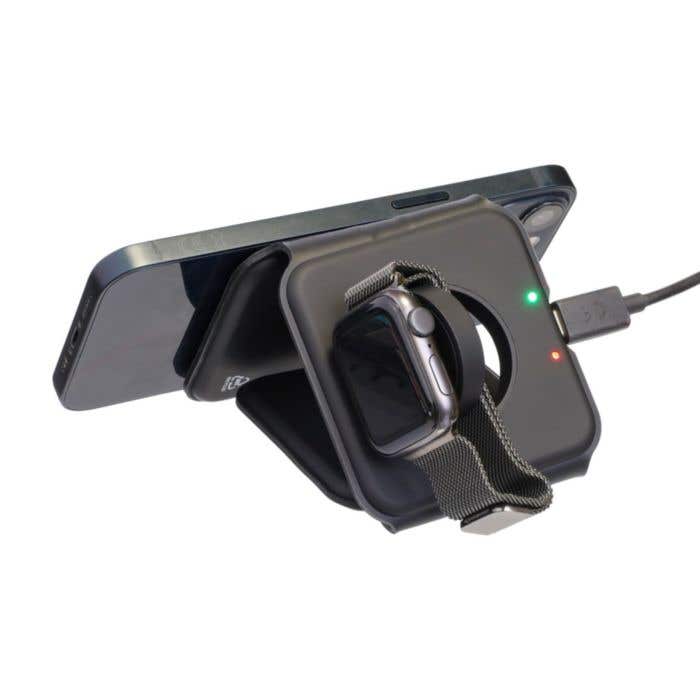 Chargeur sans fil Trigo | Recyclé | 3-en-1 | Pliable