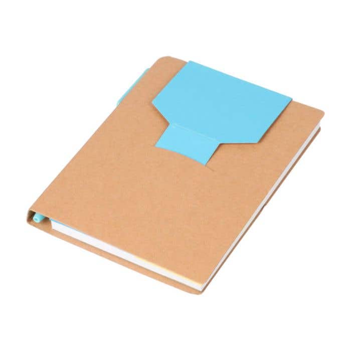 Carnet de notes Quillo | A6 | Recyclé | 70 pages vierges | Avec blocs-mémos adhésifs