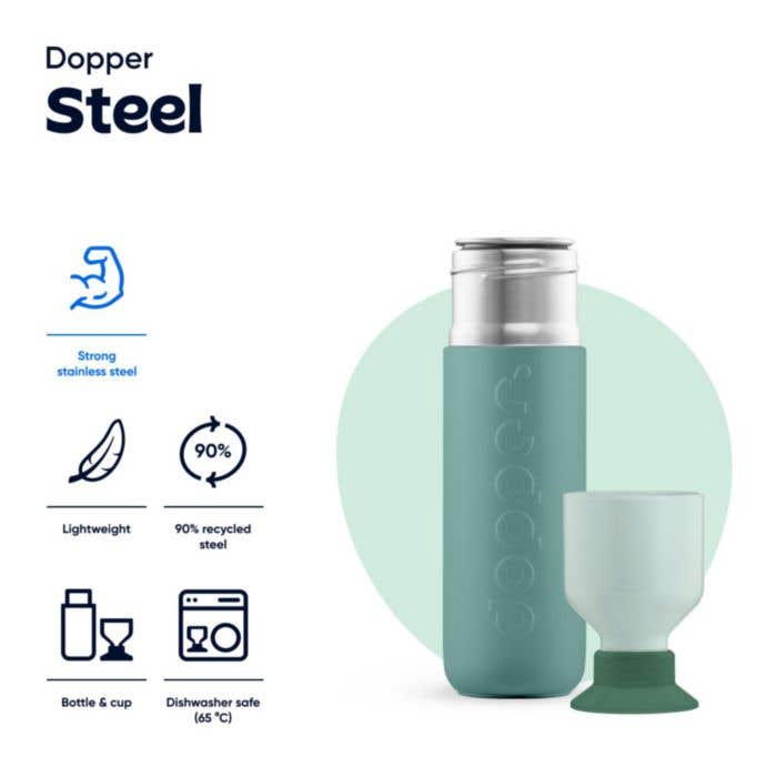 Dopper Steel | 490 ml | Acier inoxydable recyclé