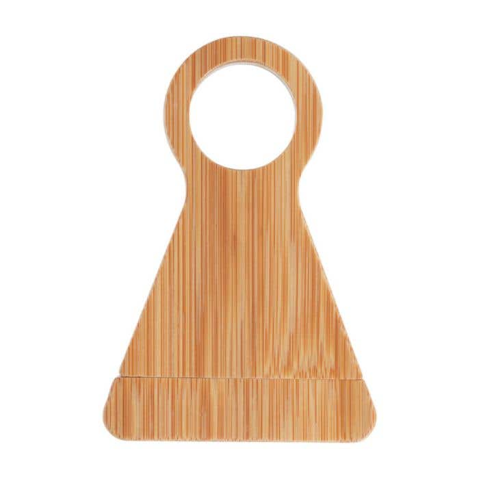 Porte-bouteille de vin Vincio | Bambou FSC® | Avec tire-bouchon