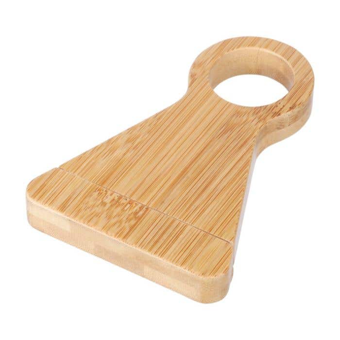 Porte-bouteille de vin Vincio | Bambou FSC® | Avec tire-bouchon