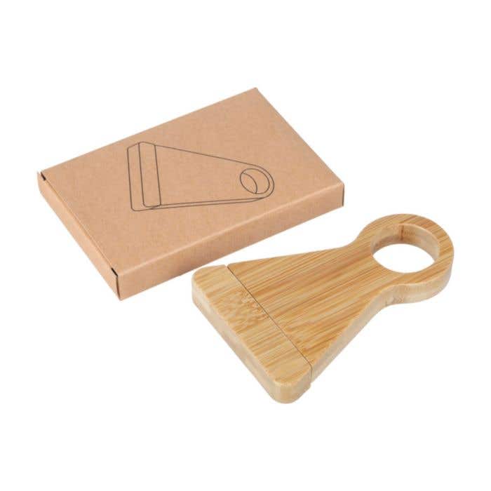 Porte-bouteille de vin Vincio | Bambou FSC® | Avec tire-bouchon