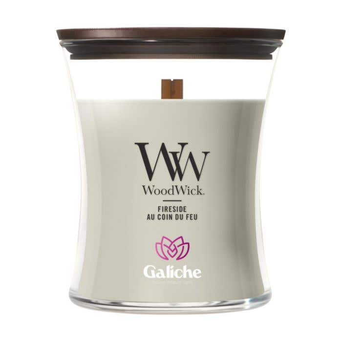 WoodWick Geurkaars Fireside | Medium | Houten lont