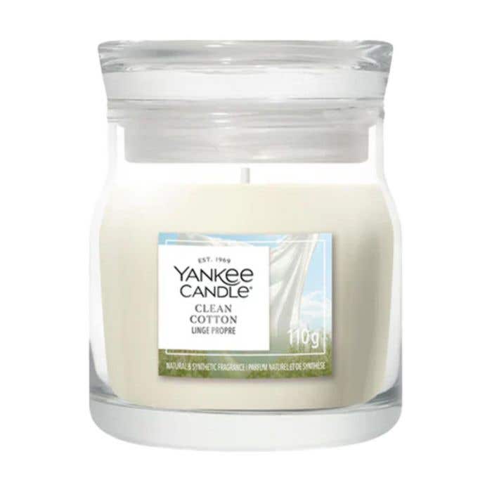 Yankee Candle Geurkaars Clean Cotton | Small Jar