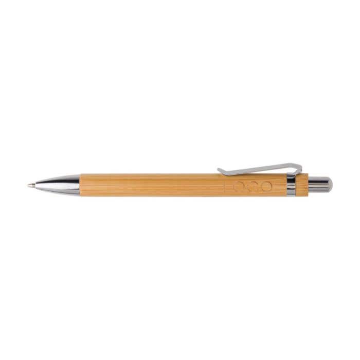 Stylo bille Swedy | Bambou | Détails métalliques