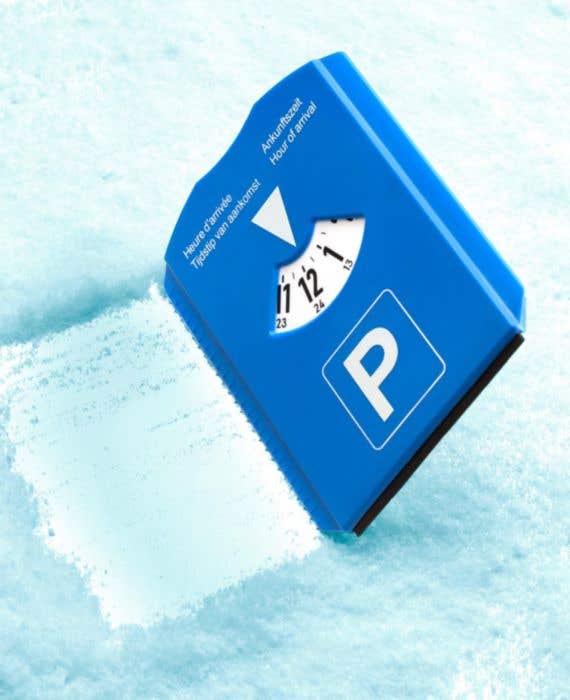 Parkeerschijf Parking NL | IJskrabber | Met winkelwagenmuntjes