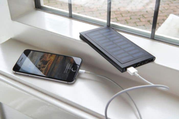 Powerbank Solium | 8.000 mAh | Solar | LED-indicator
