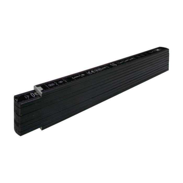 Stabila vouwmeter Black Pro 700 series | Hout | 2 m | Hoekschaal