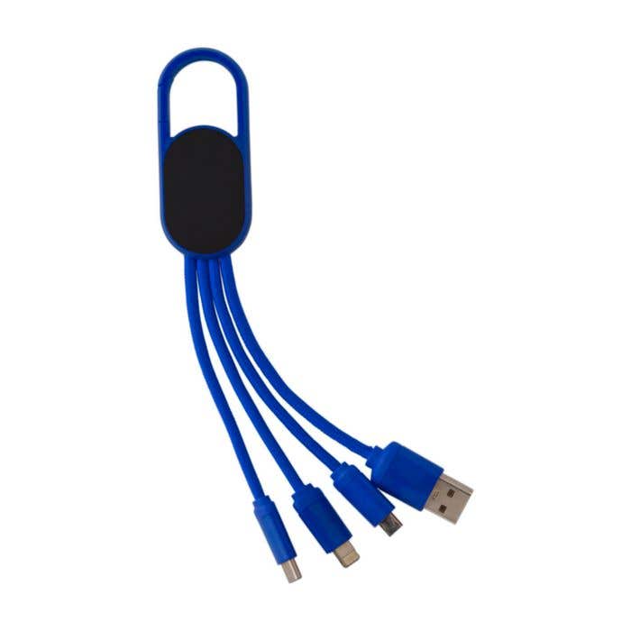 Câble de charge Quadro | 4-en-1 | Logo lumineux