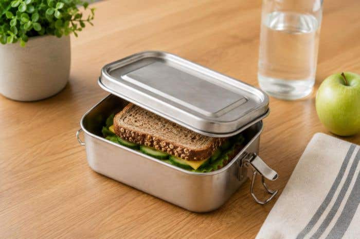 Lunchbox Reese | 750 ml | Inox | Fermeture à boucle