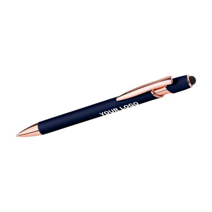 Stylo stylet Ruby Gold | Aluminium | Détails or rose