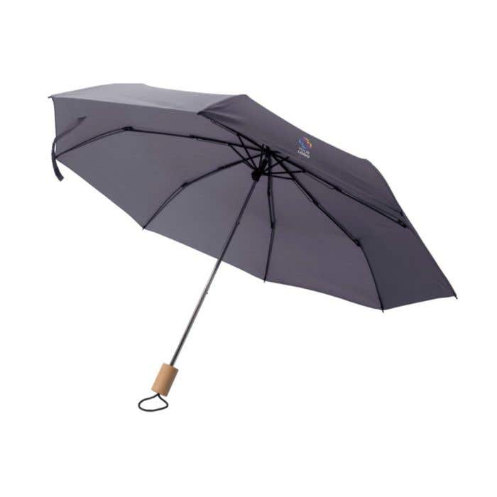 Paraplu Brooklyn | Ø 97 cm | Gerecycleerd | Opvouwbaar | Houten handvat