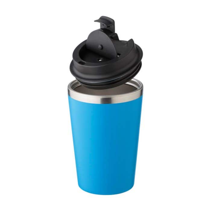 Mug de voyage Everleigh | 350 ml | Inox | Couvercle à clip | Finition mate