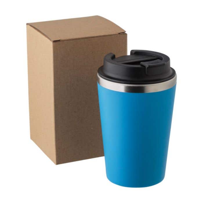 Mug de voyage Everleigh | 350 ml | Inox | Couvercle à clip | Finition mate