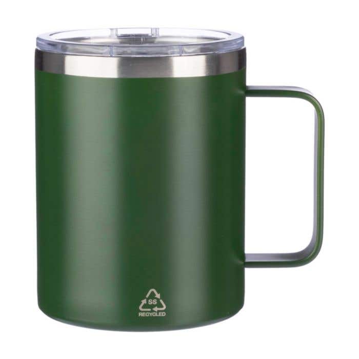 Reisbeker Renate | 300 ml | Gerecycleerd RVS | Dubbelwandig | Klikdeksel