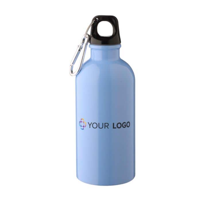 Drinkfles Sable | 400 ml | Gerecycleerd RVS | Enkelwandig | Karabijnhaak