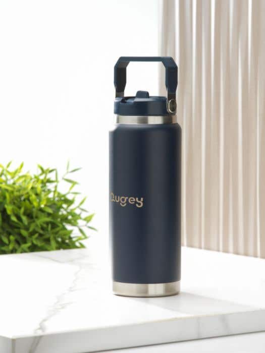 Double Wall SS Vacuum Insulated Bottle with straw