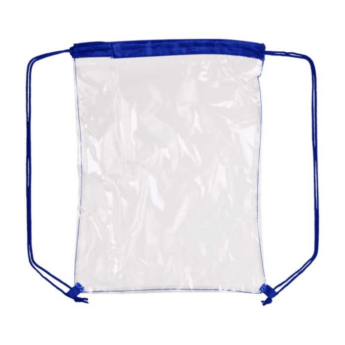 Rugzak Duo-Clear | 5 L | Trekkoord | Transparant | Gekleurde details