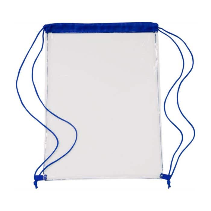 Rugzak Duo-Clear | 5 L | Trekkoord | Transparant | Gekleurde details