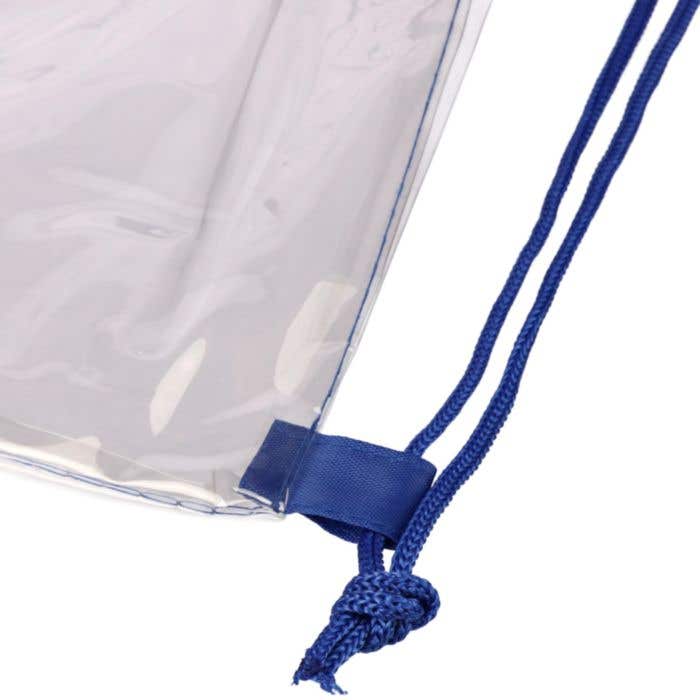 Rugzak Duo-Clear | 5 L | Trekkoord | Transparant | Gekleurde details
