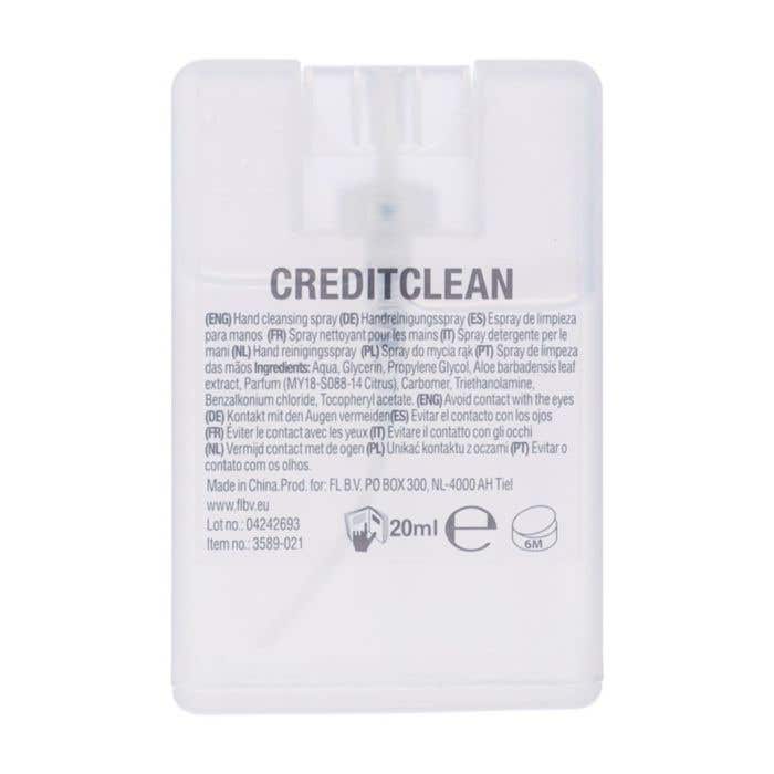 Spray des mains désinfectant Creditclean