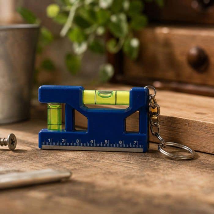 Porte-clés Indira | Recyclé | Magnétique | Niveau à bulle