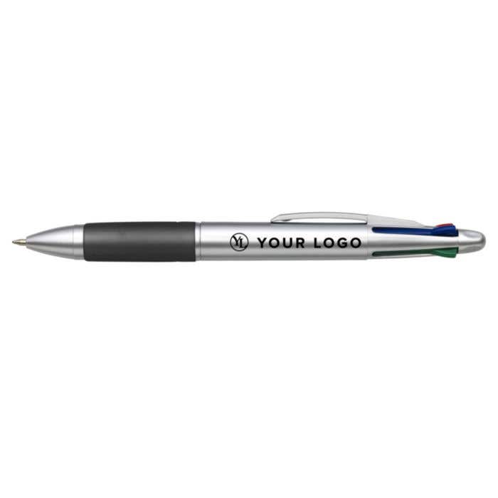 Balpen Quadro | 4 kleuren | Rubberen afwerking