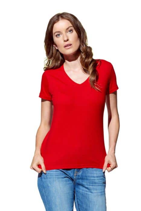 T-shirt Classic V-neck (dames)