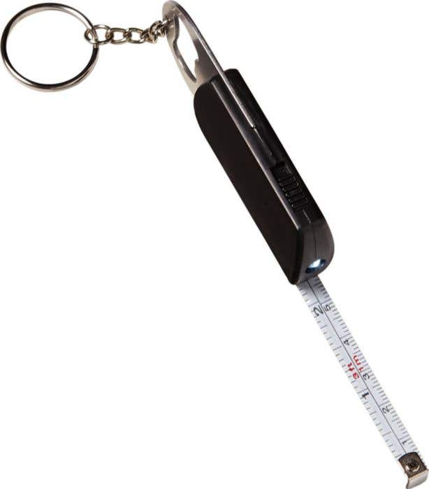 Sleutelhanger Medirlight | 3-in-1 | Ledlampje | Flesopener | Rolmaat
