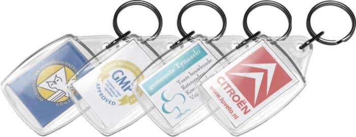 Sleutelhanger plexi Crystal