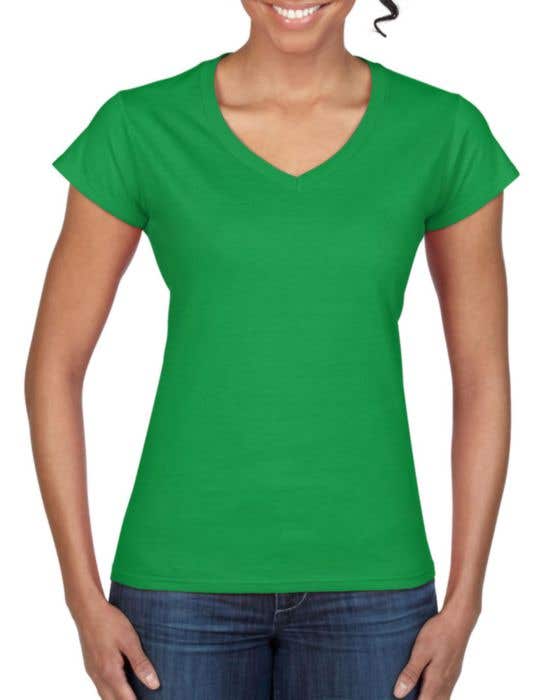 T-shirt Soft Style V-neck (dames)