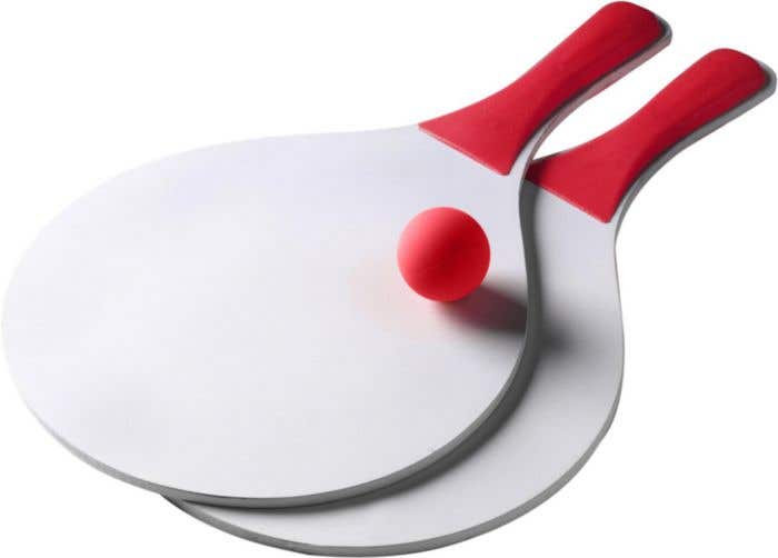 Beachball set Match | Hout | 2 batjes en bal
