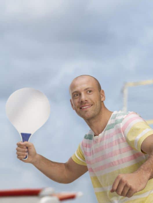 Beachball set Match | Hout | 2 batjes en bal