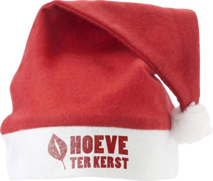 Kerstmuts Santa | Vilt | Met pompon