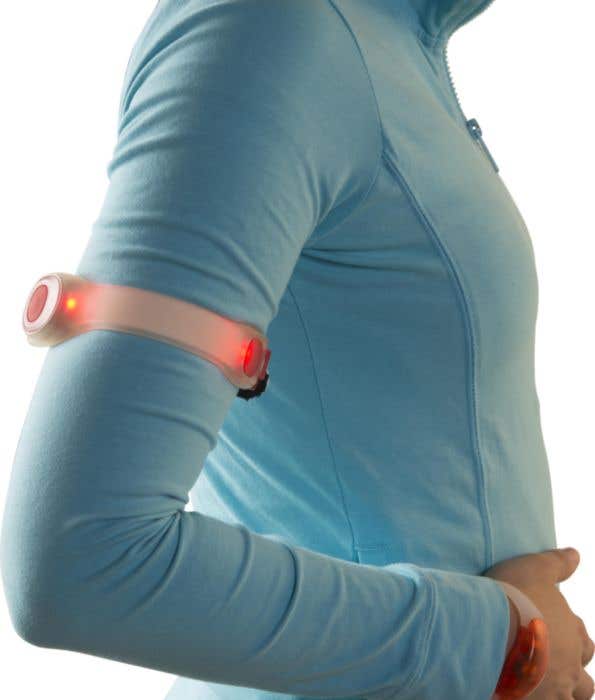 Veiligheidsarmband Lightrun | Siliconen | 2 LED | Reflecterend