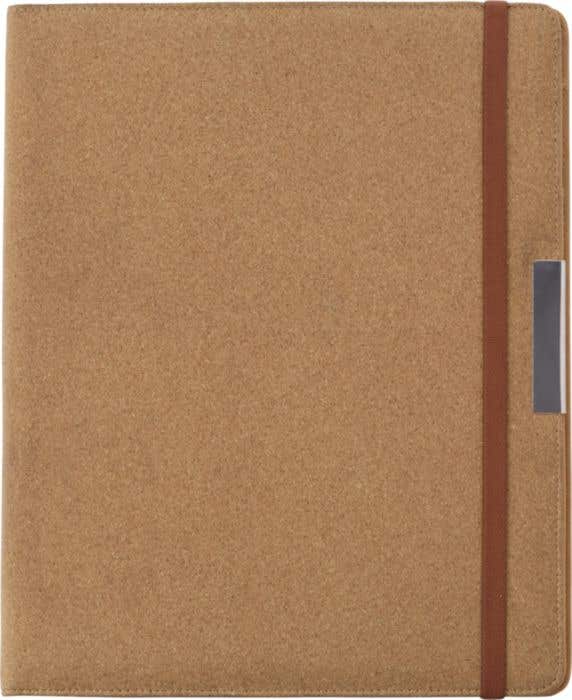 Schrijfmap Cortica | A4 | Kurk | Penlus | Met notitieblok