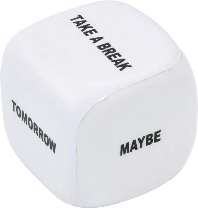 Stressbal Decisionmaker | Dobbelsteenvorm | 4,8 cm