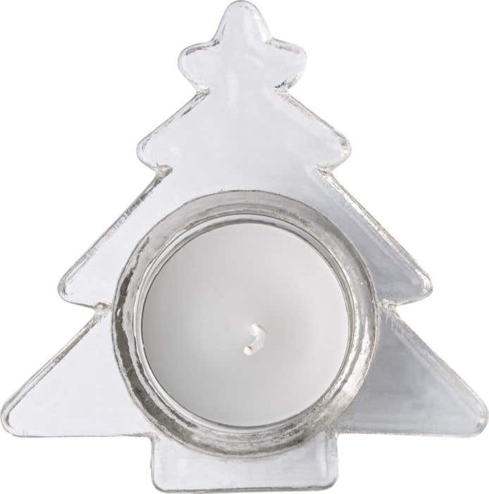 Theelichthouder X-Tree | Glas | Met waxinelichtje | In geschenkverpakking